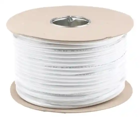 Olcsóbb Mt 5x1,5mm2 (H05VV-F) fehér színű köpennyel, hajlékony sodrott vezeték, orsón(1o=500m) -méterenként vágjuk