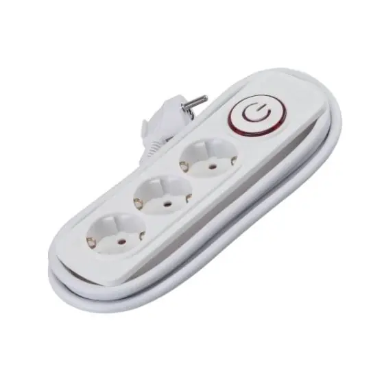 Akciós ár elosztó 3-as 2M H05VV- F 3G1.5mm2+kapcsoló