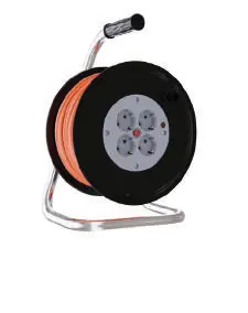 Szuper ajánlat Neomax Kábeldob, 250mm átmérőjű, fémfogantyús, 20m vezetékkel, ,4db aljzat, biztosítóval