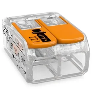 WAGO 221-412 2x0.5-4mm2,vezetékösszekötő, bontható- hajlékony/tömör vezetékhez Kihagyhatatlan ajánlat