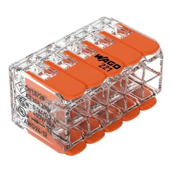 Alacsony ár WAGO 221-420 10x0.5-4mm2,vezetékösszekötő, bontható -hajlékony/tömör vezetékhez