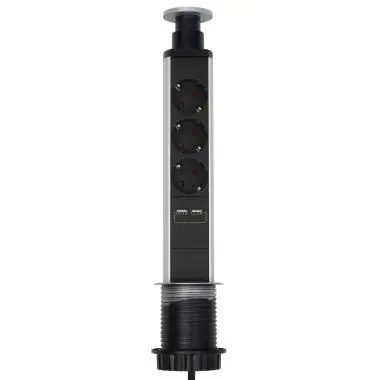 Bestseller Süllyesztett elosztó 3-as 2xUSB-A 2,4A töltőaljzatokkal Somogyi