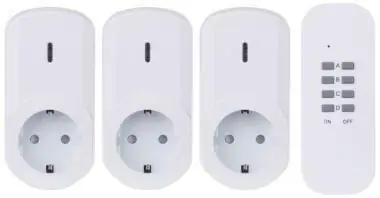 Újdonság EMOS Távírányítású aljzat 3-as IP20 SCHUKO