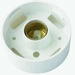 Kedvezmény MŰANYAG MENNYEZETI ALJ 60W E27 EGYENES TALPAS