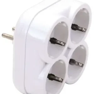 FÖLDELT 4-ES HÁLOZATI ELOSZTÓ teljesítmény:3500W 250V 16A Fehér Árcsökkenés