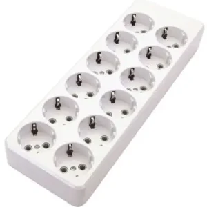Vezeték nélküli elosztó 12-ES szerelhető, újravezetékelhető 16A 250V fehér Alacsony ár