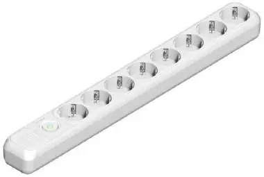 Famatel földelt szerelhető elosztó nyolcas fehér kapcsolós 16A 250V Kiárusítás