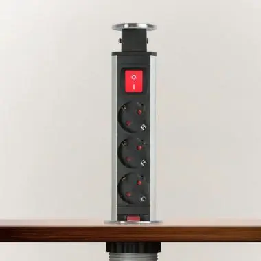 Rejtett elosztó 3-as szálcsiszolt ezüst kapcsolóval Különleges ajánlat