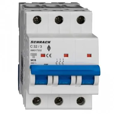 Legnépszerűbb Schrack AMPARO AM6 kismegszakító 3P, C, 32A, 10kA