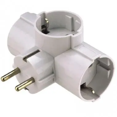 Csak ma TDF T-ELOSZTÓ 3 DUGALJZATOS FEHÉR MŰANYAG