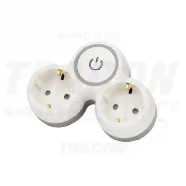 Többférőhelyes kapcsolós átalakító csatlakozó szürke+fehér Expressz szállítás