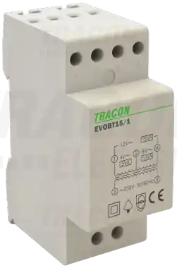 Vedd meg most Biztonsági (csengő) transzformátor 230V/4-8-12V AC, Psmax.:15VA, Is:1,15A