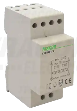 Biztonsági (csengő) transzformátor 230V/12-24V AC Psmax.:15VA Is:0,62A Gyors szállítás