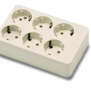 Famatel földelt szerelhető elosztó hatos fehér 16A 250V 2x3 Népszerű