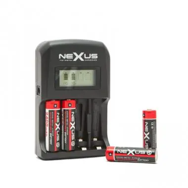 Azonnali szállítás AKKUMULÁTORTÖLTŐ LCD KIJELZŐVEL DC NI-MH/CD AA/AAA