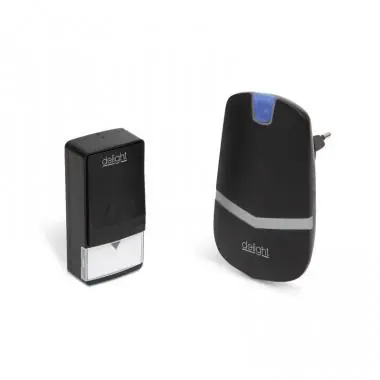 Kedvezmény Delight 55342 fekete digitális elem- és vezeték nélküli csengő (1adó+1vevő)