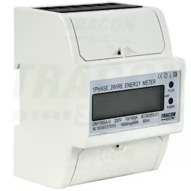 Expressz szállítás LCD kijelzésű fogyasztásmérő, közvetlen, 1F 4M.230VAC / 10(100)A