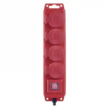 EMOS Elosztó hosszabbító 4 aljzat 3M kapcsolós gumikábeles 3X1,5 3680W 16A IP44 Gyors szállítás