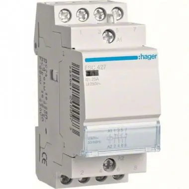 Expressz kézbesítés MÁGNESKAPCSOLÓ 230VAC 25A 2Z 2NY 2MOD HAGER