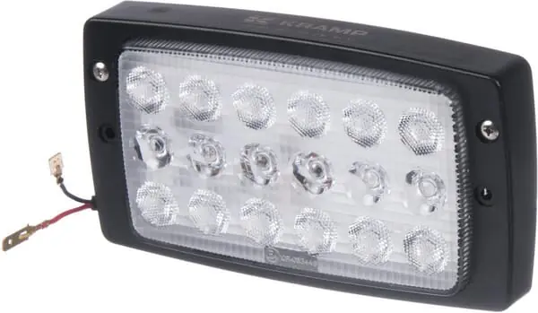 Ajánlat KRAMP LED Munkalámpa, 27 W, 3375 Lm, Téglalap, 10-30 V, Fehér, 182,5x48x101,5 mm, Amp Csatlakozós, Kombinált, 18 LED,