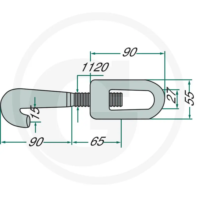 Ajánlat Wilhelm Fricke - Horgos Csavar Komplett M20