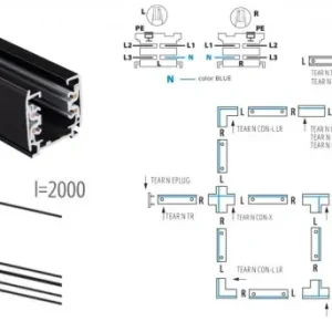 Vezetősín 3f 2m fekete Csak ma