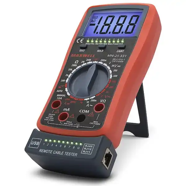 Végkiárusítás Digitális multiméter+kábelteszter